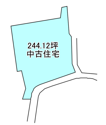 中村3丁目　売土地の区画図