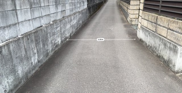 中村3丁目　売土地の前面道路含む現地写真|前面道路含む現地写真