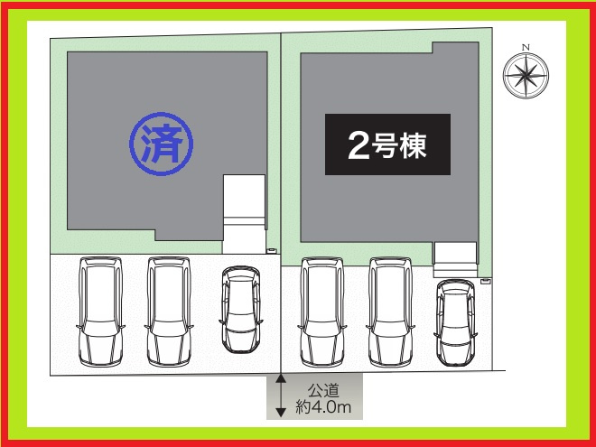 海部郡蟹江町宝３丁目の新築一戸建の区画図|◇２号棟◇