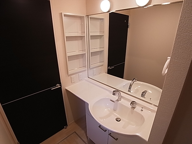 神戸市北区山田町下谷上字中段のアパートの洗面所|シャンプードレッサー