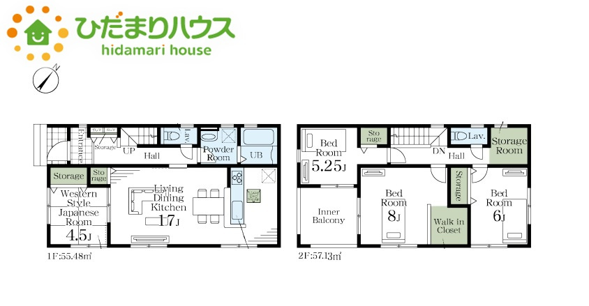 鴻巣市人形3丁目　新築一戸建て　リーブルガーデン　01の間取り