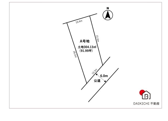 【区画図】 | 羽生市北1丁目　売地　全1区画　