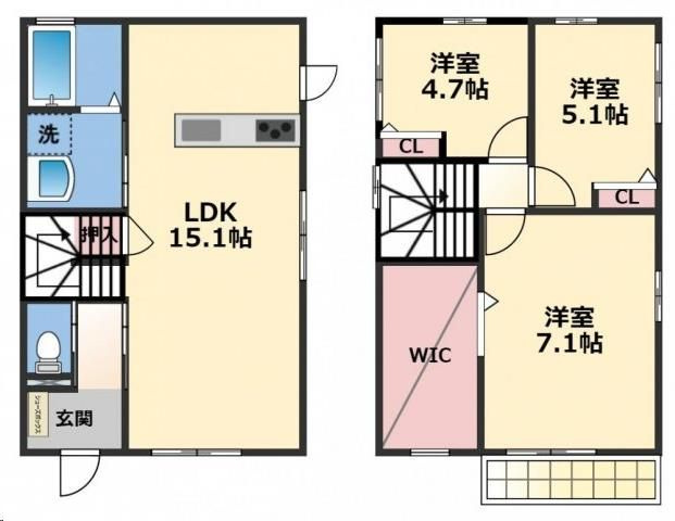 姫路市西今宿戸建の間取り