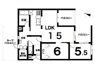 【間取り】 | 【ライオンズマンション覚王山】✨️仲介手数料無料✨️田代小学校・城山中学校