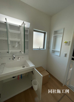 【独立洗面台】 | 【名古屋市中川区打中2丁目152新築戸建1号棟】✨️仲介手数料無料✨️荒子小学校・一柳中学校