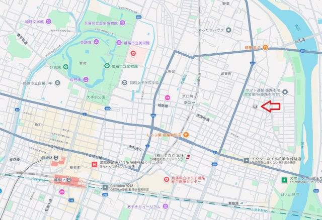 姫路市楠町　中古戸建の地図