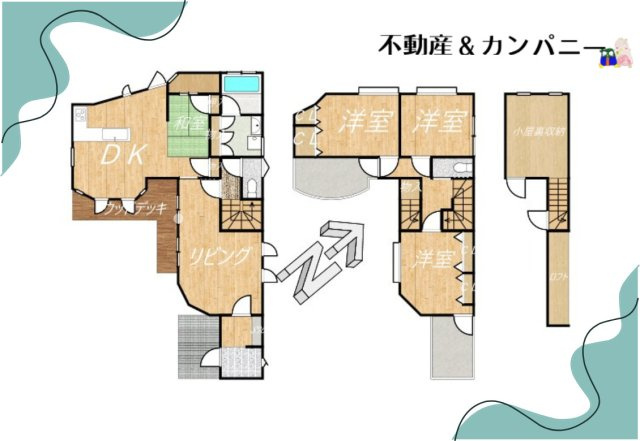 星岡三丁目中古戸建の間取り