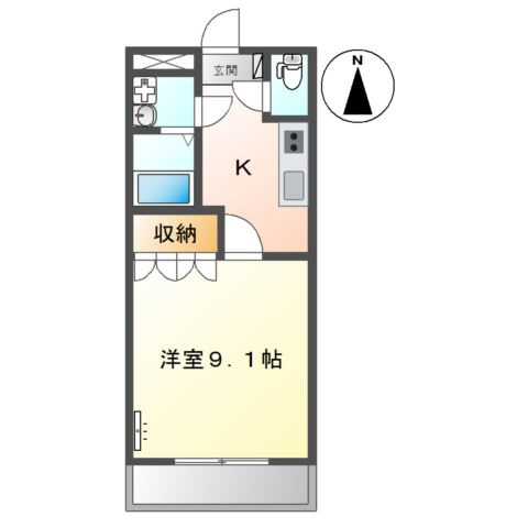 ファンタジーＫⅡの間取り