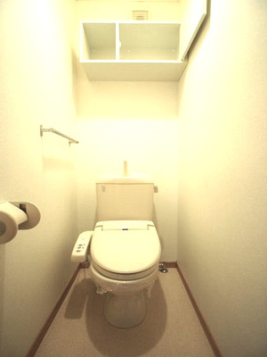 【トイレ】 | アニメート・ヴィラE | 温水洗浄暖房便座機能付きです♪