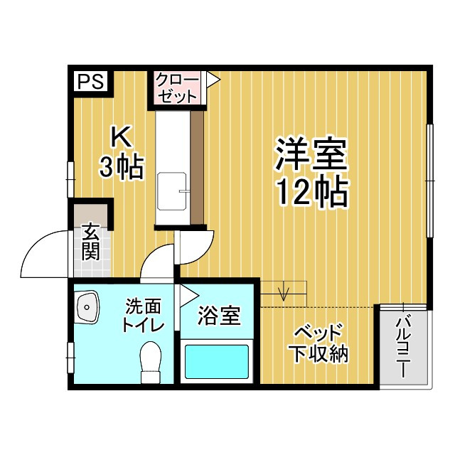 リバティー室岡の間取り