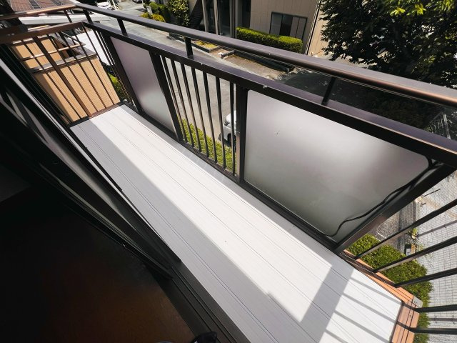 サンシャインハイツのバルコニー