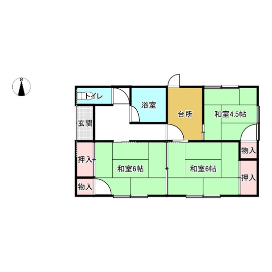 【間取り】 | 中野　貸家
