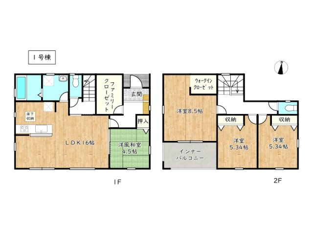 【間取り】 | たつの市龍野町末政5期／全4棟