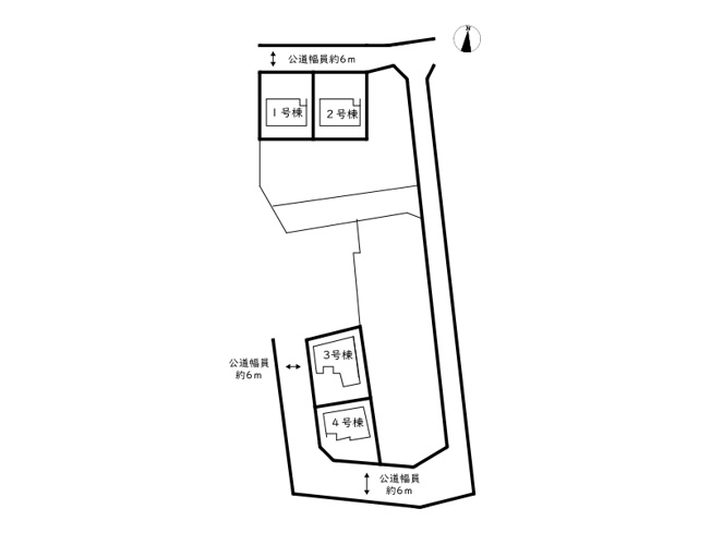 【区画図】 | たつの市龍野町末政5期／全4棟