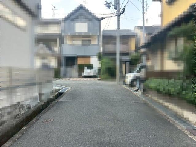 向日市寺戸町東野辺　の前面道路含む現地写真|小・中学校まで徒歩約10分で便利です(^^♪