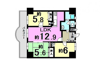 【間取り】 | サンフォーレ野洲
