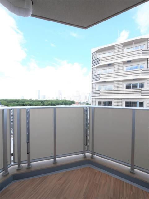 神宮北参道レジデンスのバルコニー