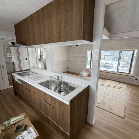 登別市富士町3丁目1-1アパートのキッチン