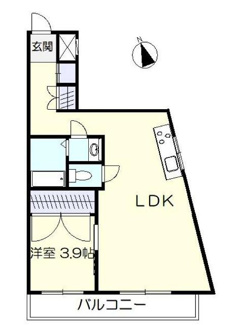 【間取り】 | ブルーハイツ北別府 | ※室内写真は間取り変更リフォーム前です。