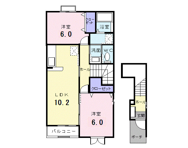 プラシード・Ⅱの間取り|間取図