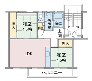 【間取り】 | 入間黒須団地6号棟