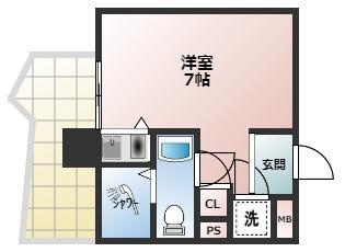 インターフェルティR2甲子園の間取り