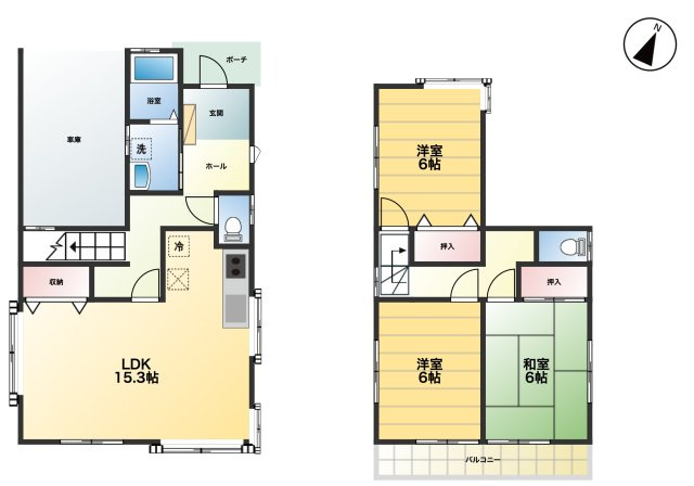 【間取り】 | 久喜市久喜北1丁目　中古戸建
