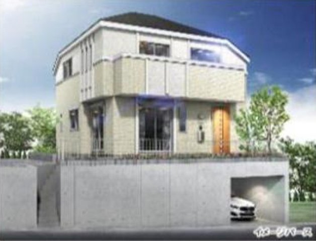 横浜市南区唐沢 中古戸建て【仲介手数料半額】の外観パース