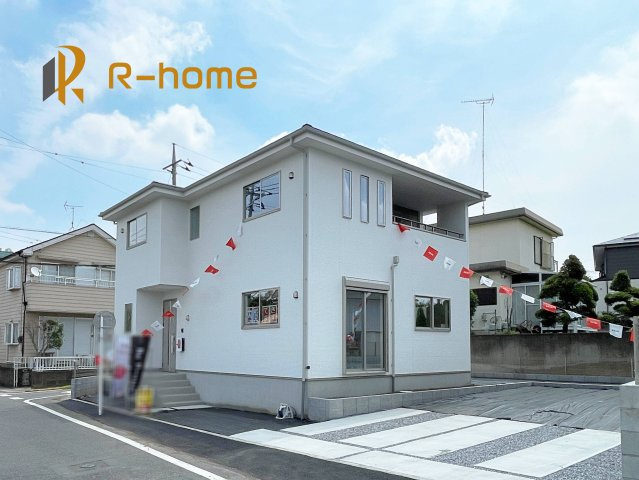 小山市間々田23期　新築戸建て　1号棟の外観|ご予約を頂ければ、『平日』はもちろん『早朝』や『夜間』もご見学可能です♪お気軽にお申し付けください♪