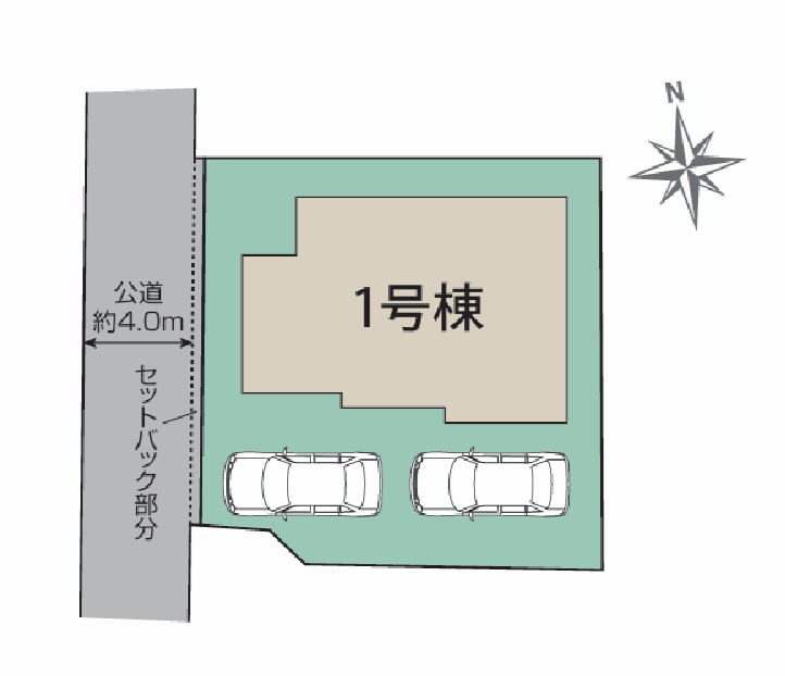 ブルーミングガーデン  水戸石川4丁目　1期　限定1棟！の区画図|内覧、気になる他の物件と合わせての現地ご案内も可能です。HPから、またお電話でも、お気軽にお問い合わせください。