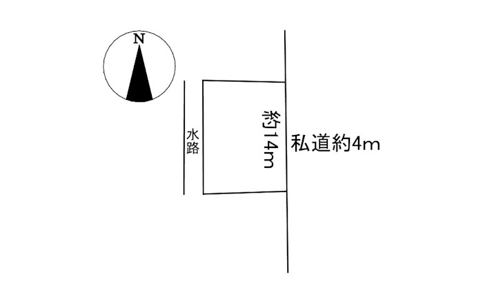 土地　長松町の区画図
