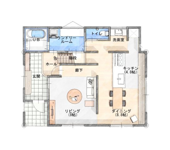 本郷3丁目　新築戸建ての間取り