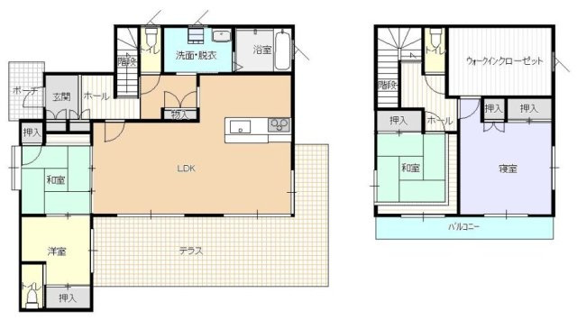 東宮1丁目　中古戸建の間取り