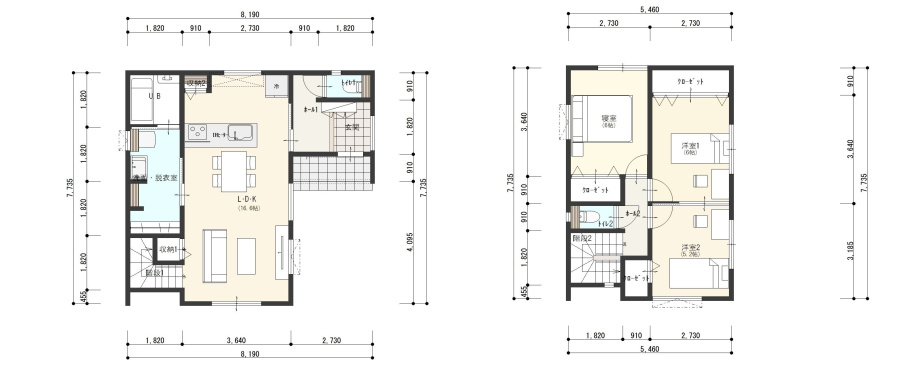 本郷2丁目　新築戸建ての間取り