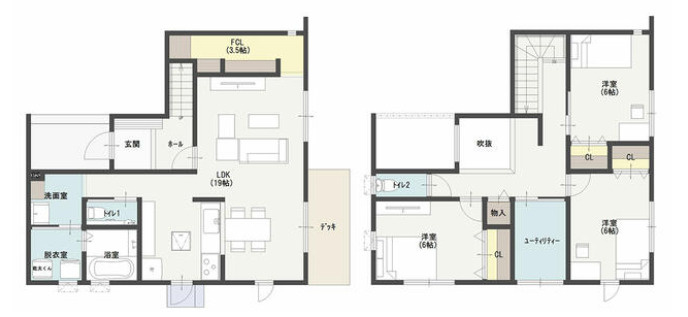 ファミリータウン柞原Ⅱ⑳の間取り