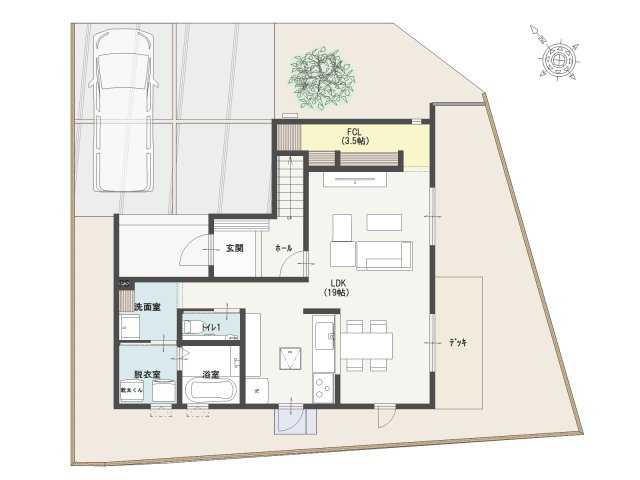 ファミリータウン柞原Ⅱ⑳の間取り