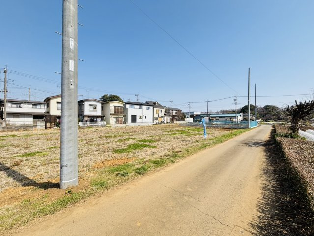 敷地面積141坪　売地　ふじみ野市大井武蔵野の外観|現地（2025年12月）撮影　外周ブロック積・上水道引込工事は売主負担で施工です！