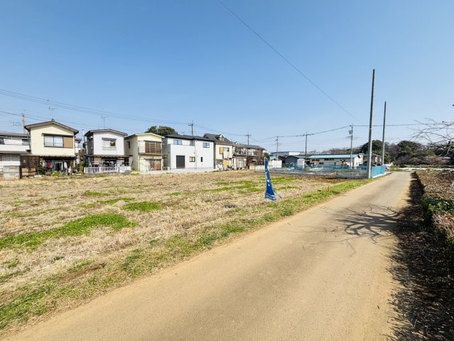 敷地面積141坪　売地　ふじみ野市大井武蔵野の前面道路含む現地写真|二方道路！南側6.0ｍ公道、東側4.0ｍ公道