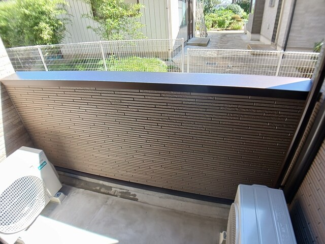 ヒカルサ土浦神立ウエストのバルコニー