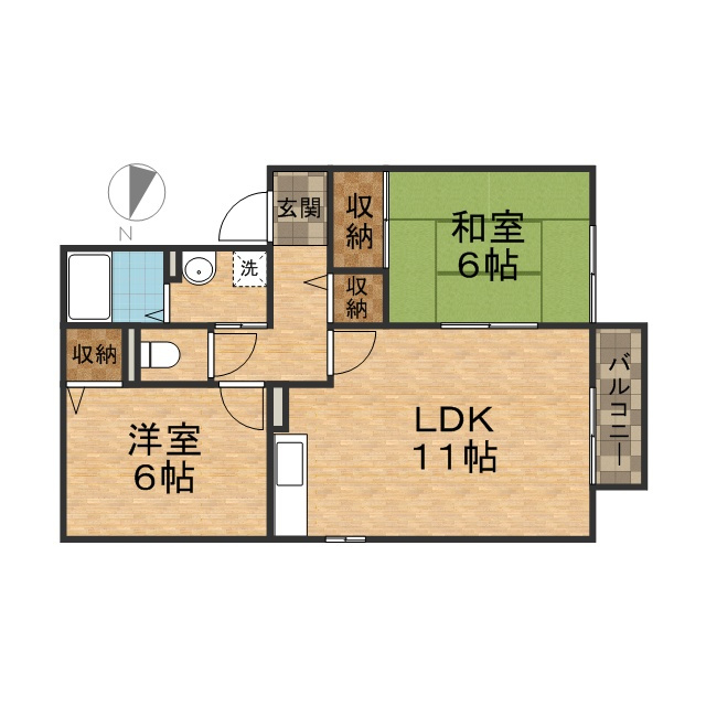 ピーチ宝塚の間取り