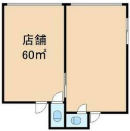 寝屋川市国松町　貸店舗事務所の間取り