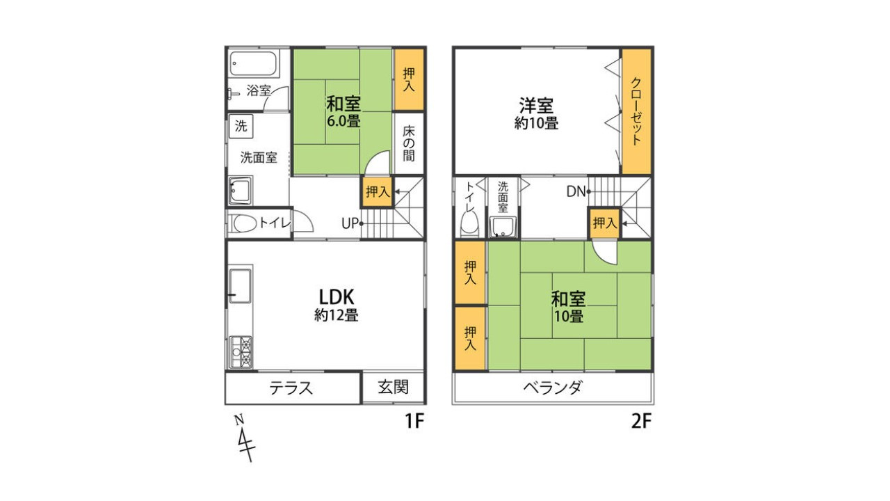 東京都豊島区池袋本町2丁目　一棟売りマンション　売戸建の間取り