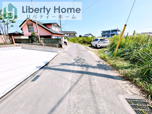 日立市水木町2丁目　新築戸建の前面道路含む現地写真