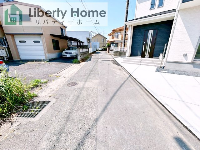 日立市水木町2丁目　新築戸建の前面道路含む現地写真