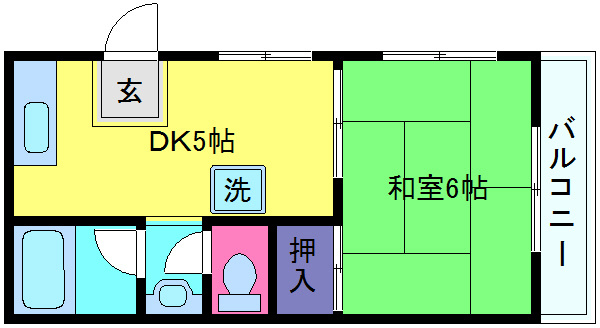 パナハイツ青谷の間取り