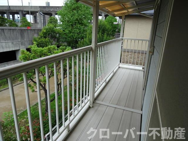 メゾニティ津島　Ｄ棟のバルコニー