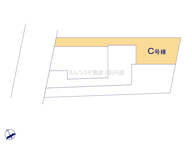 ハートフルタウン土原8期の区画図