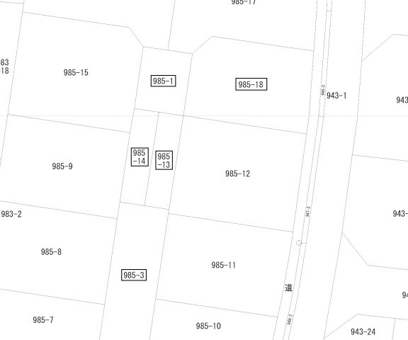 大内売地の土地図