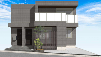 【外観パース】 | 2階建2世帯の建物です