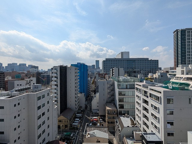 クラリティア浅草橋の展望|13F眺望、上層階は日当たり眺望良好です